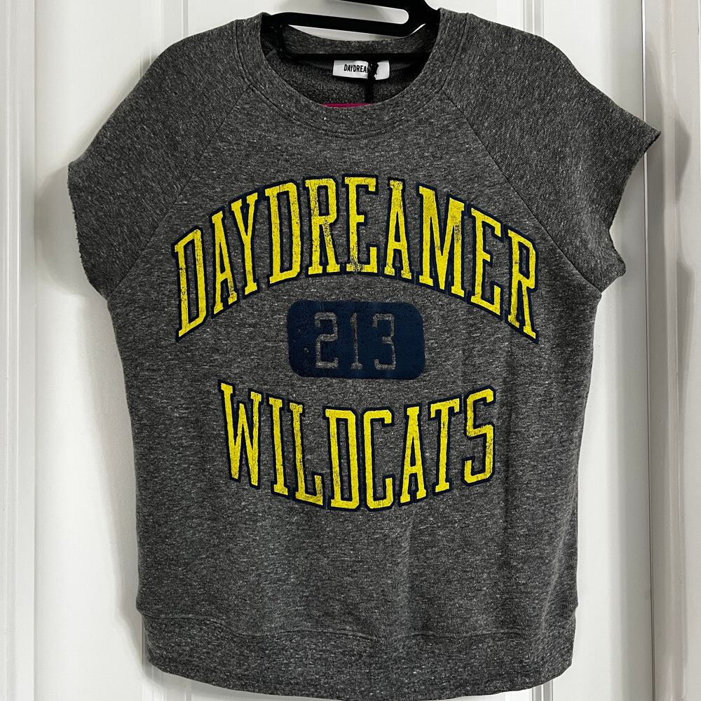 NWT Daydreamer Wildcats Cut Off Sweatshirt